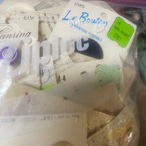 Lot of Mixed Vintage Buttons Pack - Assorted White, Cream & Black